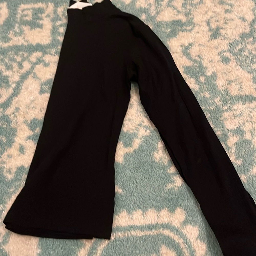 Black ribbed turtleneck top | H&M | size 12-14